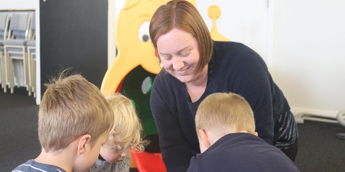 Hannah Medland and kids indulge in Godly play