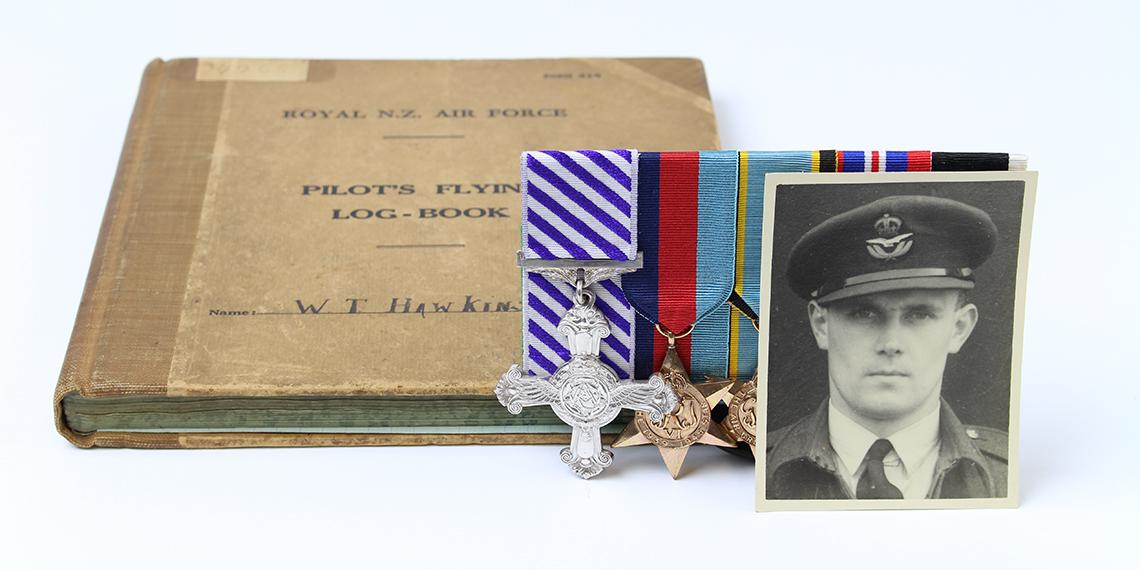 Bill Hawkins’ diary and medals are among the treasures at Archives