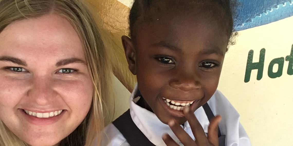 Sarah Bridle and African child