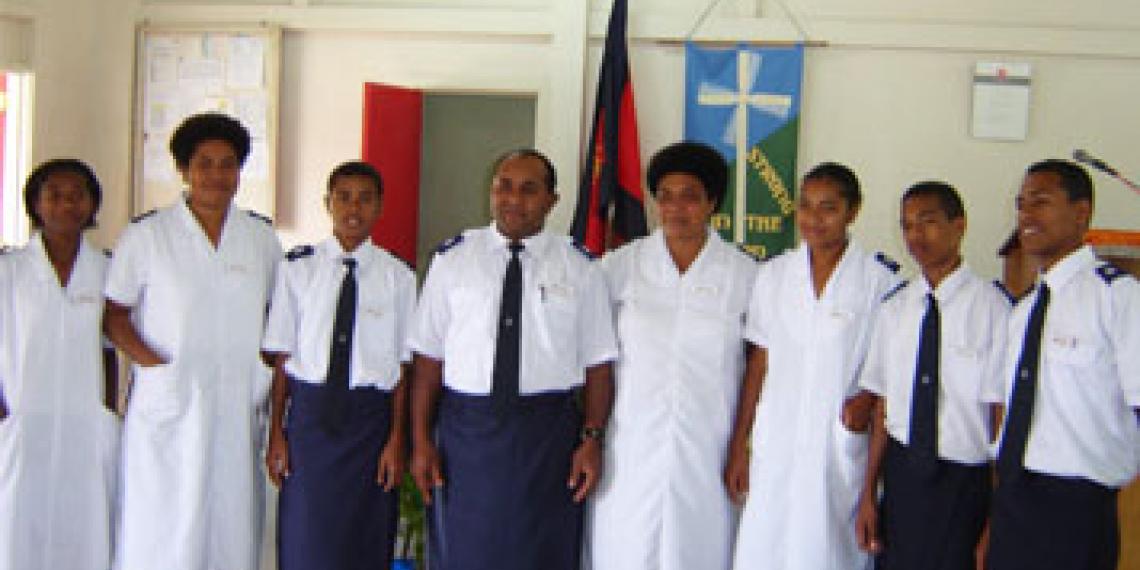 Group of Salvation Army soldiers