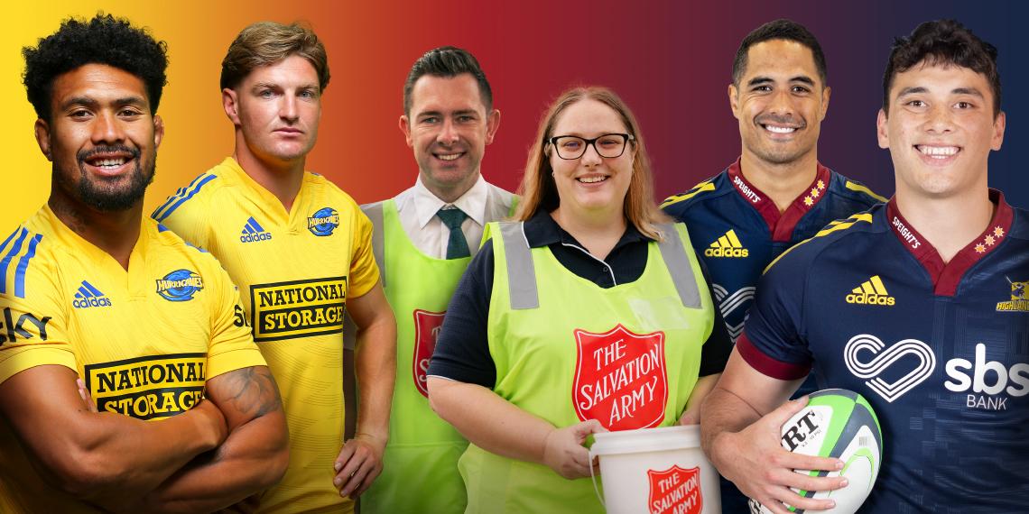 Hurricanes and Highlanders help support Salvation Army Red Shield Appeal