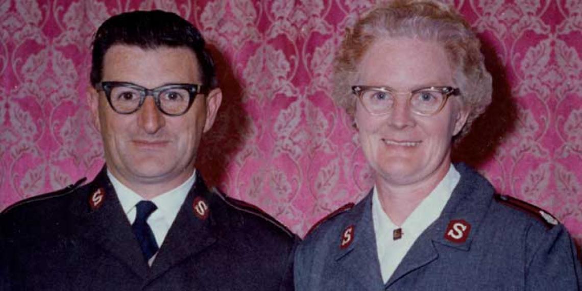 Majors Gilbert and Joan Beale