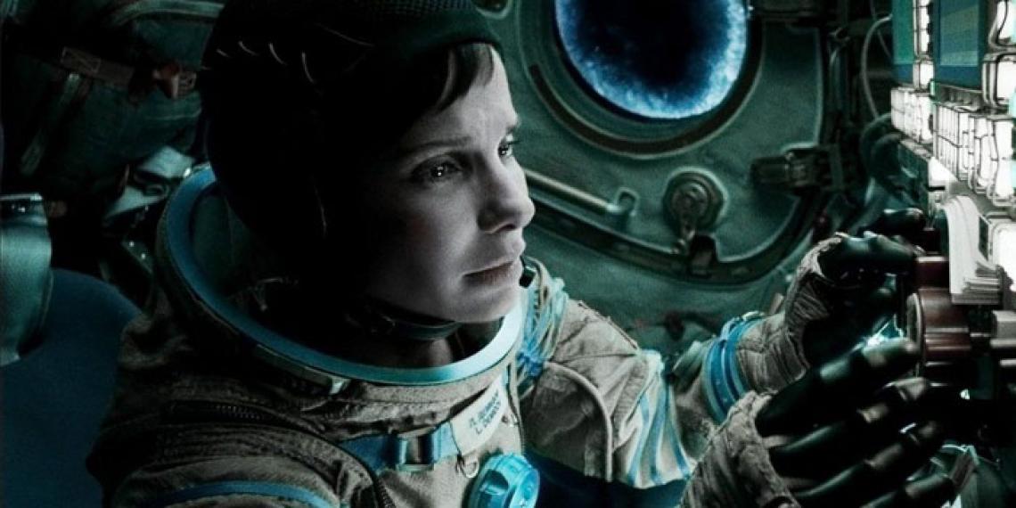 Sandra Bullock in the film Gravity.