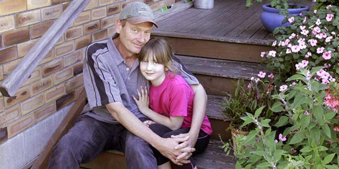 Chris Clark and daughter