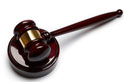 A courtroom gavel